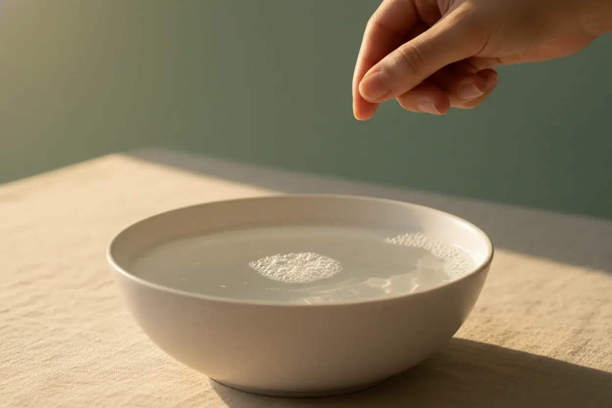 The same coastline transformed into a pristine wildflower meadow